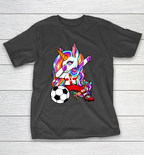 Dabbing Unicorn Northern Ireland Soccer Fans Jersey Football T-Shirt 14
