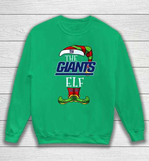 New York Giants Christmas ELF Funny NFL Sweatshirt 5