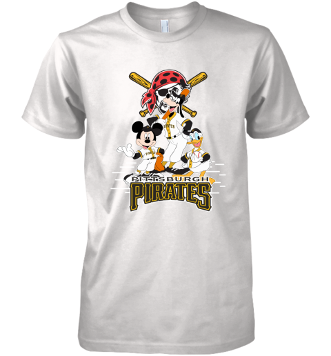 Pittsburgh Pirates Mickey Donald And Goofy Baseball Premium Men's T-Shirt