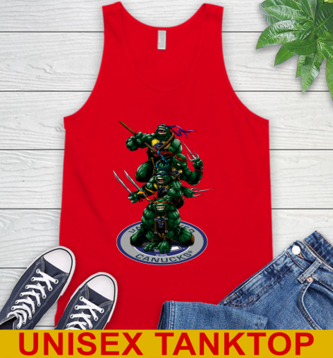 NHL Hockey Vancouver Canucks Teenage Mutant Ninja Turtles Shirt Tank Top 6