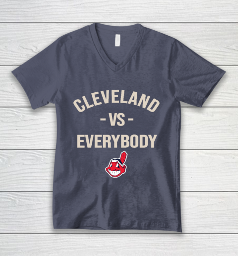 Cleveland Indians Vs Everybody V-Neck T-Shirt 7