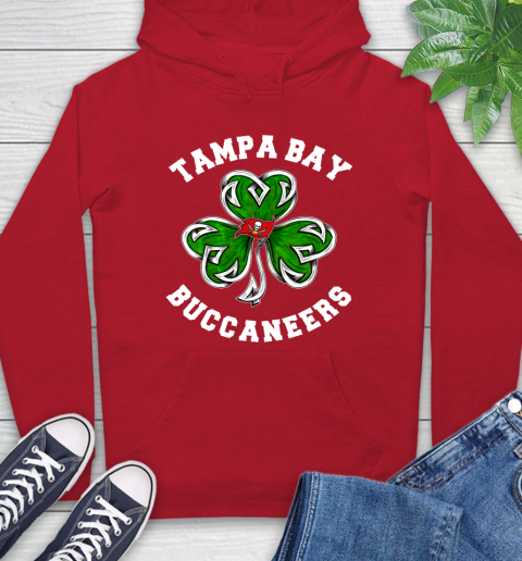 NFL Tampa Bay Buccaneers Three Leaf Clover St Patrick's Day Football Sports Hoodie 10