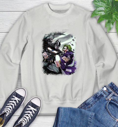 St.Louis Blues NHL Hockey Batman Fighting Joker DC Comics Sweatshirt - Image 6