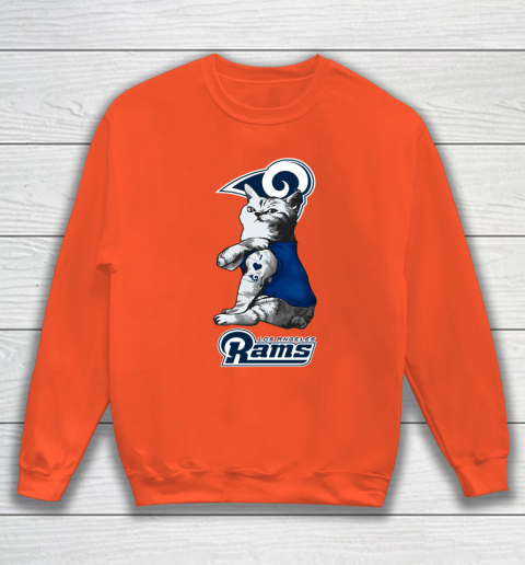 NFL Football My Cat Loves Los Angeles Rams Sweatshirt 3