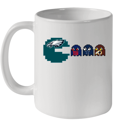 Philadelphia Eagles NFL Football Pac Man Champion Ceramic Mug 11oz