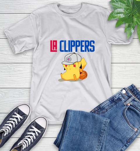 NBA Pikachu Basketball Sports Los Angeles Clippers T-Shirt 12