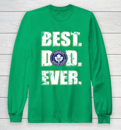 NHL Toronto Maple Leafs Hockey Best Dad Ever Family Shirt Long Sleeve T-Shirt 4
