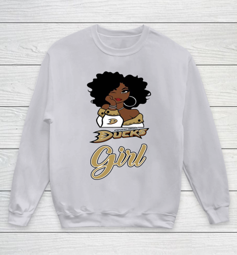 Anaheim Ducks Girl NHL Youth Sweatshirt 4
