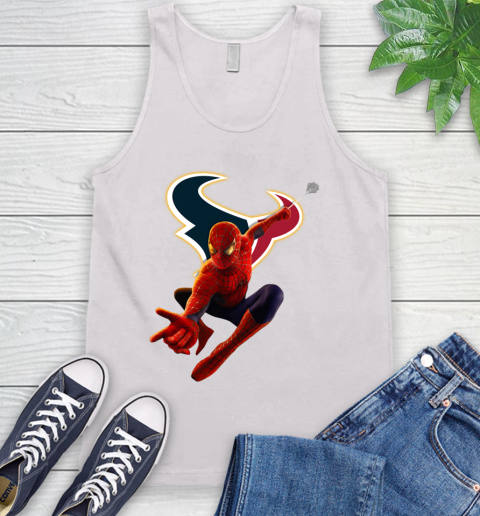 NFL Spider Man Avengers Endgame Football Houston Texans Tank Top