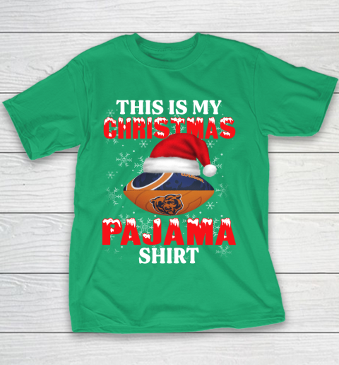 Chicago Bears This Is My Christmas Pajama Shirt NFL Youth T-Shirt 3