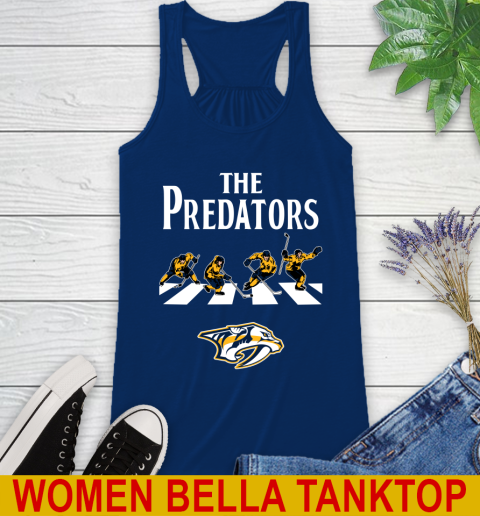 NHL Hockey Nashville Predators The Beatles Rock Band Shirt Racerback Tank 7