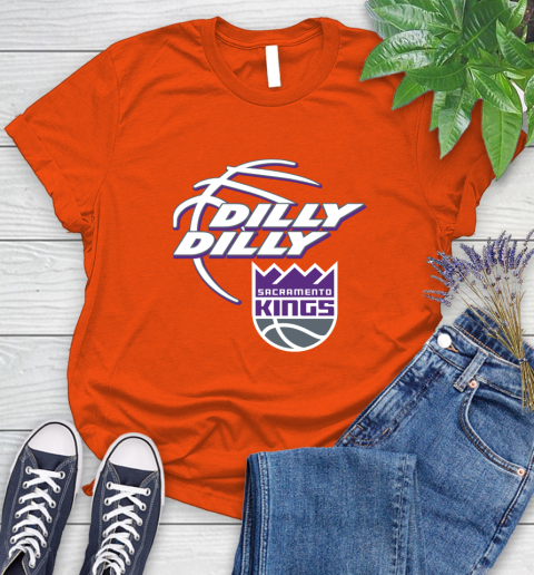 NBA Sacramento Kings Dilly Dilly Basketball Sports Women's T-Shirt 4