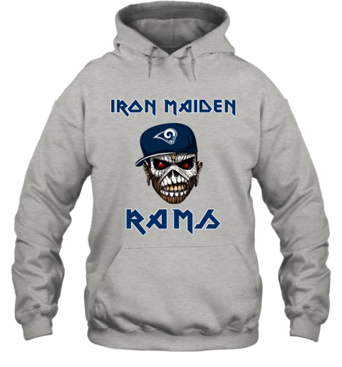 NFL Los Angeles Rams Iron Maiden Rock Band Music Football Sports JUAJlQTARUJ hoodie 23 95 151514 front ash