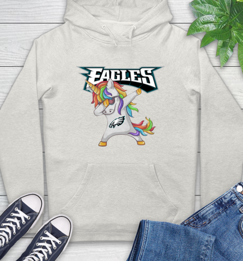 Philadelphia Eagles NFL Football Funny Unicorn Dabbing Sports Hoodie 12