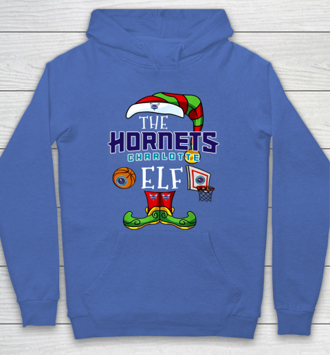 Charlotte Hornets Christmas ELF Funny NBA Hoodie 6