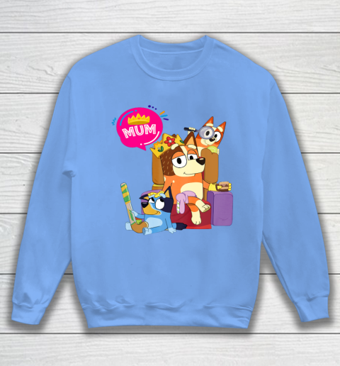 Bluey Mom Dad Funny Queen For Family Lover Sweatshirt 9