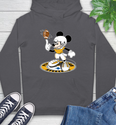 NFL Football Pittsburgh Steelers Cheerful Mickey Disney Shirt Hoodie 7