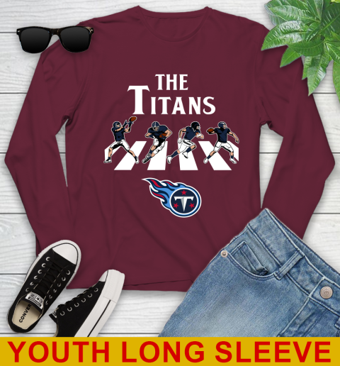 NFL Football Tennessee Titans The Beatles Rock Band Shirt Youth Long Sleeve 6
