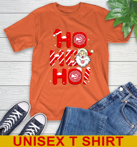 Atlanta Hawks NBA Basketball Ho Ho Ho Santa Claus Merry Christmas Shirt T-Shirt 4