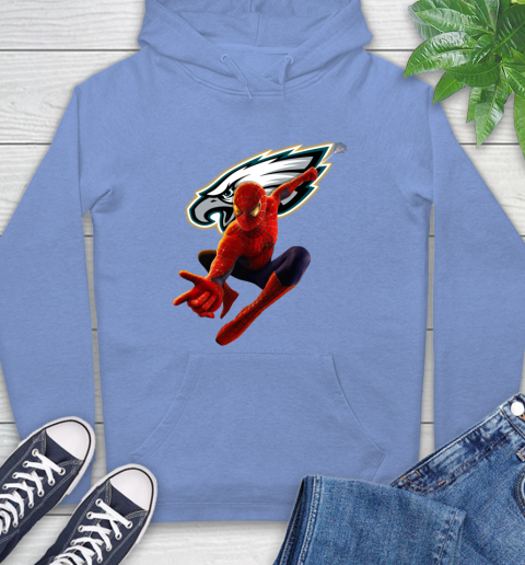 NFL Spider Man Avengers Endgame Football Philadelphia Eagles Hoodie 11