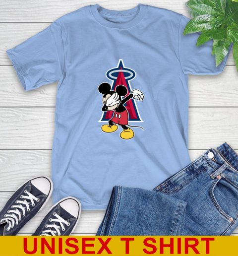 Los Angeles Angels MLB Baseball Dabbing Mickey Disney Sports T-Shirt 11