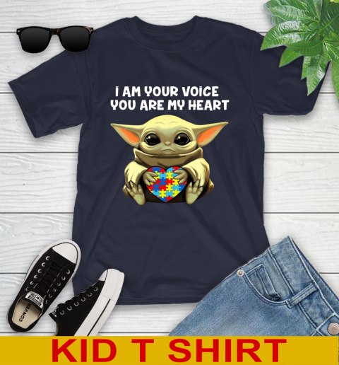 I Am Your Voice You Are My Heart Baby Yoda Autism Awareness Shirt 98