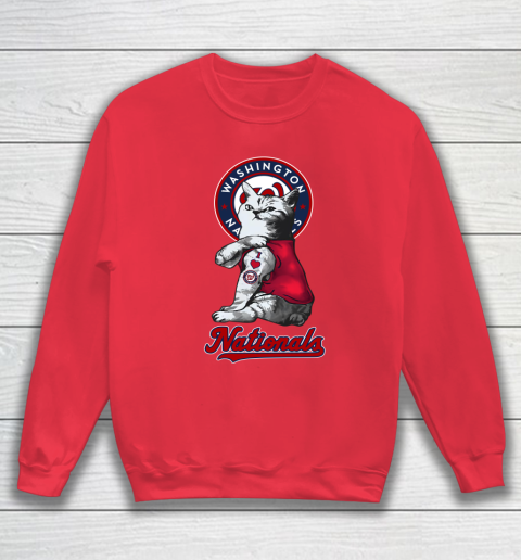 MLB Baseball My Cat Loves Washington Nationals Sweatshirt 7