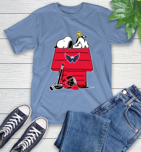 Washington Capitals NHL Hockey Snoopy Woodstock The Peanuts Movie T-Shirt 11