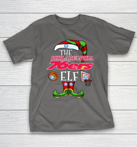 Philadelphia 76ers Christmas ELF Funny NBA T-Shirt 8
