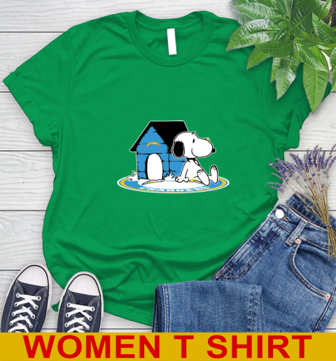 NFL Football Los Angeles Chargers Snoopy The Peanuts Movie Shirt Women's T-Shirt 6