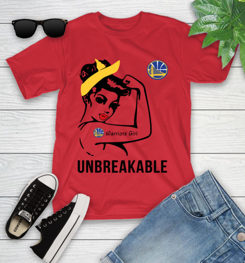 NBA Golden State Warriors Girl Unbreakable Basketball Sports Youth T-Shirt 8