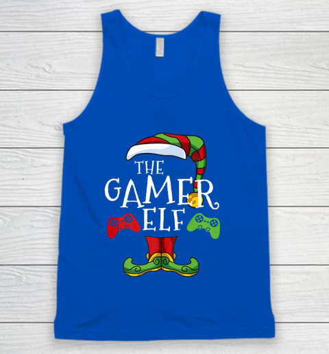 Gamer Elf Family Matching Christmas Funny Gaming Pajama Tank Top 4