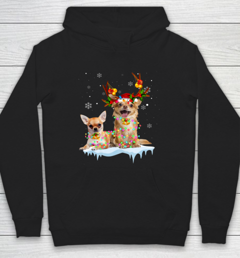 Chihuahua Christmas Light Shirt Gift Hoodie