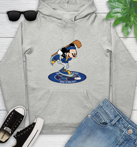NHL Hockey St.Louis Blues Cheerful Mickey Disney Shirt Youth Hoodie 2