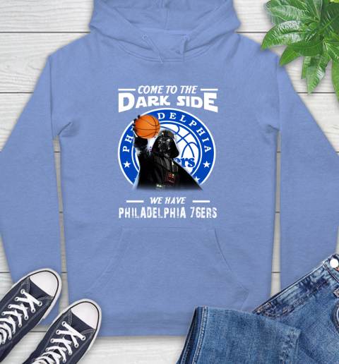 NBA Come To The Dark Side We Have Philadelphia 76ers Star Wars Darth Vader Basketball Hoodie 11