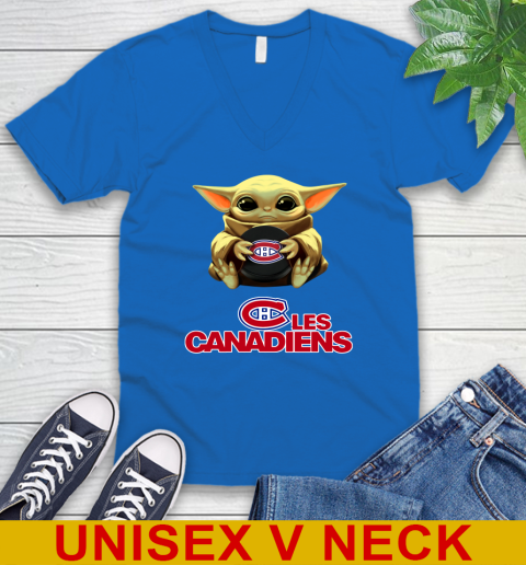 NHL Hockey Montreal Canadiens Star Wars Baby Yoda Shirt 54