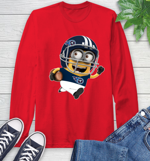 NFL Tennessee Titans Minions Disney Football Sports Long Sleeve T-Shirt 10