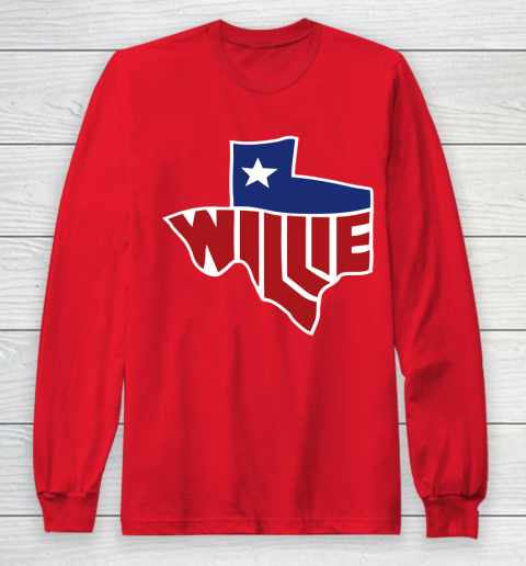 Willie Nelson shirt Willie's Texas Long Sleeve T-Shirt 7