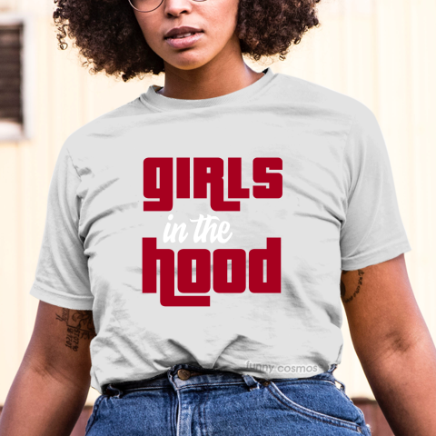Jordan 1 Banner Matching Sneaker Tshirt For Woman For Girl Girls in the Hood Black Jordan Shirt
