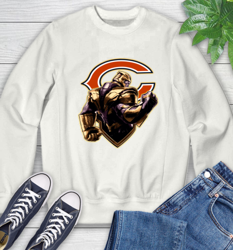 NFL Thanos Avengers Endgame Football Sports Chicago Bears Sweatshirt