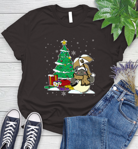 Vegas Golden Knights NHL Hockey Cute Tonari No Totoro Christmas Sports Women's T-Shirt 11
