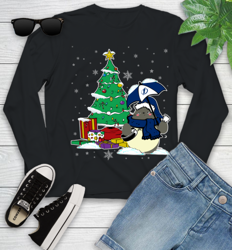 Tampa Bay Lightning NHL Hockey Cute Tonari No Totoro Christmas Sports Youth Long Sleeve