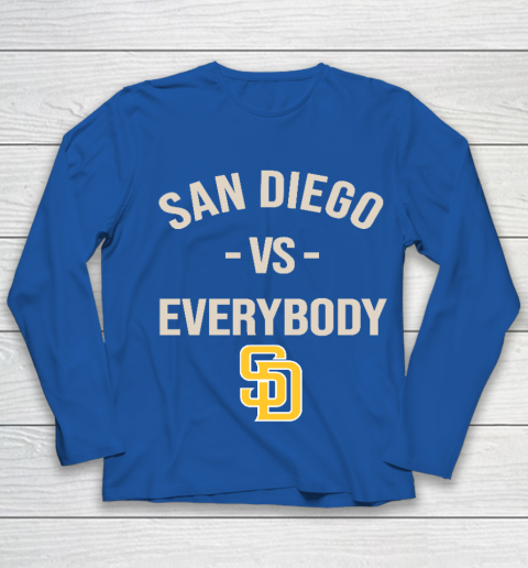 San Diego Padres Vs Everybody Youth Long Sleeve 7