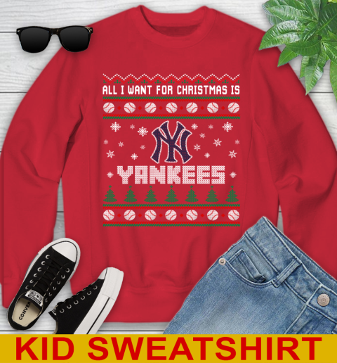 MLB All I Want For Christmas Is New York Yankees Baseball Sports 115