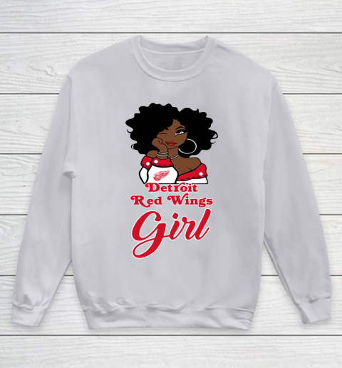 Detroit Red Wings Girl NHL Youth Sweatshirt 4