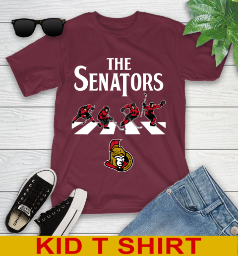 NHL Hockey Ottawa Senators The Beatles Rock Band Shirt Youth T-Shirt 5