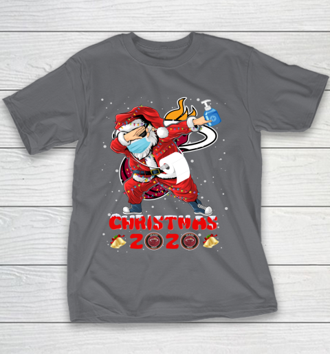 Miami Heat Funny Santa Claus Dabbing Christmas 2020 NBA Youth T-Shirt 5