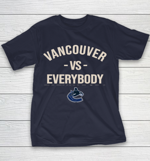 Vancouver Canucks Vs Everybody Youth T-Shirt 2
