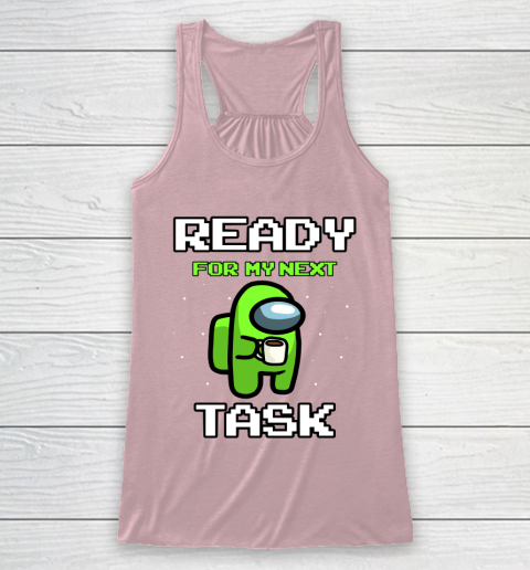 Among Us Shirt Ready For Work Green Racerback Tank 5