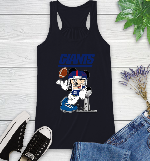 NFL newyork giants Mickey Mouse Disney Super Bowl Football T Shirt Racerback Tank 22
